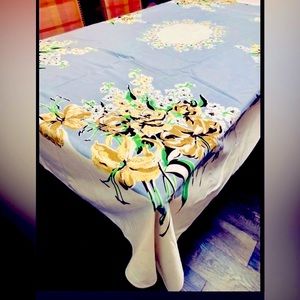 Lillie’s on Pewter Vintage Tablecloth